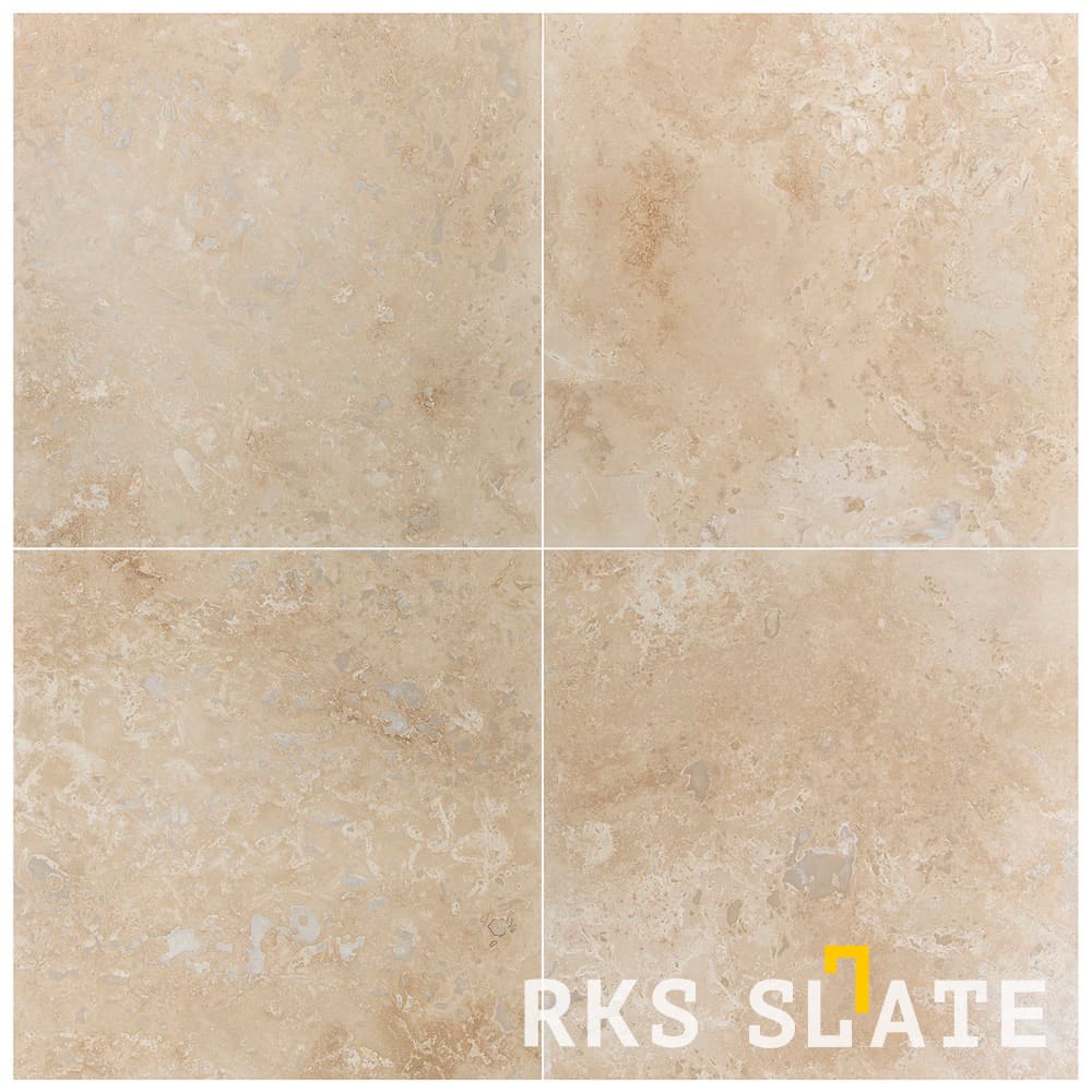 Натуральная плитка из травертина Classic Cross Cut идеальна для интерьера и экстерьера — RKS SLATE 