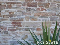 Натуральный камень для фасада RKS SLATE Beige Quartz Strips