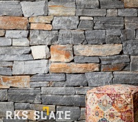 Натуральный камень для фасада RKS SLATE Nordic Blend Strips