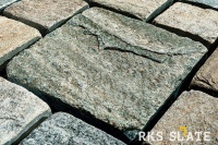 Кварцитовая брусчатка RKS SLATE, варианты цветов и фактур